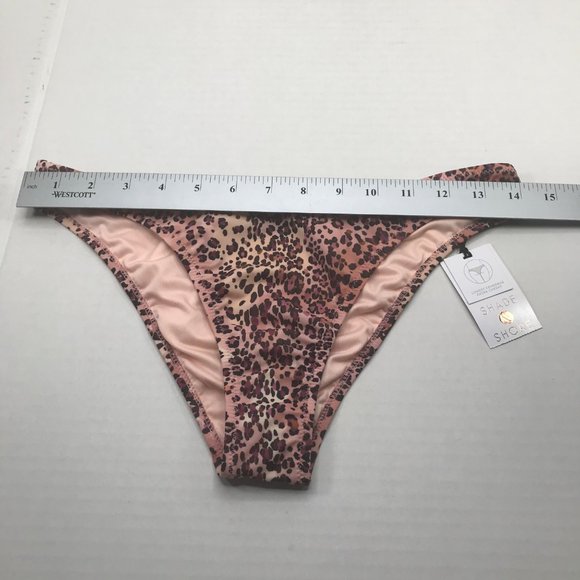 Shade And Shore Women's Size Small 4-6 High Leg Extra Cheeky Bikini Swim Bottom - Picture 6 of 8